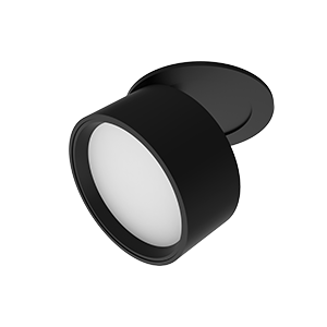 Светодиодный светильник VARTON DL-Axel Opal круглый встраиваемый 85x66 мм 12 Вт 4000 K 120 градусов черный